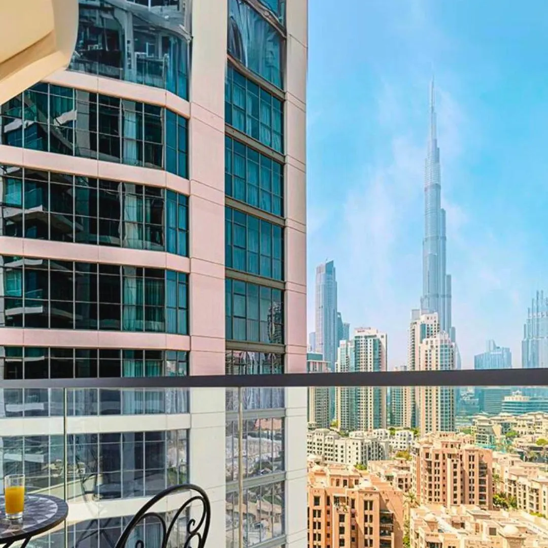 Full Burj Khalifa View - 9 Min Walk To Dubai Mall & Fountain - Luxury 1 Bedroom - Gym - Pool location